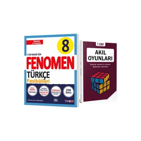 8.SINIF FENOMEN TÜRKÇE FASİKÜLLERİ (8 KİTAP)