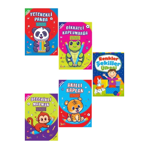 Bcrk Yaz-sil Kitap Serisi Ve Renkler Şekiller Ülkesi Seti (5 Kitap ...